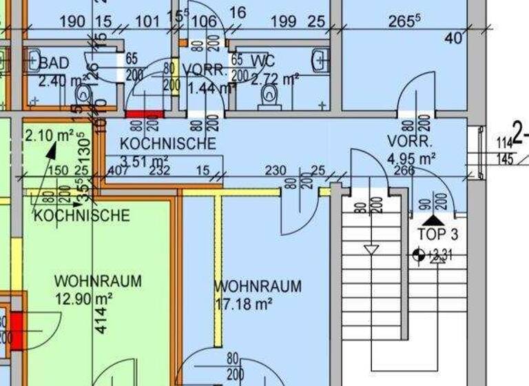 Wohnung zur Miete 658 € 4 Zimmer 63 m² 1. Geschoss Imbach 3500