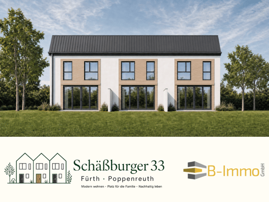 Reihenmittelhaus zum Kauf - Neubau provisionsfrei 790.000 € 5 Zimmer 120 m² 112 m² Grundstück frei ab 01.04.2028 Schäßburger Straße 33 Poppenreuth Fürth 90765