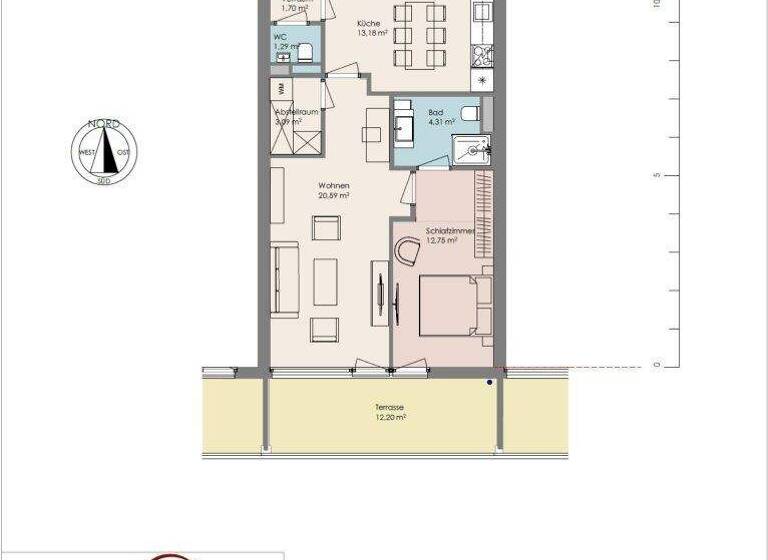 Wohnung zum Kauf - Erstbezug provisionsfrei 495.100 € 2 Zimmer 56,9 m² 2. Geschoss Maria Enzersdorf 2344