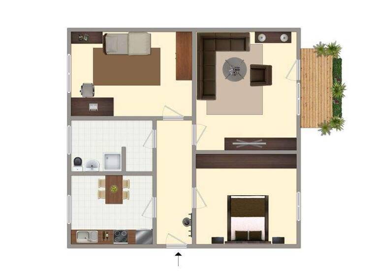 Wohnung zur Miete 400 € 3 Zimmer 59,3 m² 2. Geschoss frei ab 31.03.2026 Rudolf-Breitscheid-Straße 81 Angermünde 16278