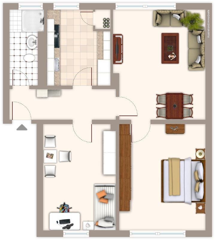 Wohnung zur Miete 489 € 3 Zimmer 54,4 m²<br/>Wohnfläche 2.<br/>Geschoss Heinrich-Justen-Straße 3 Mülfort Mönchengladbach 41238