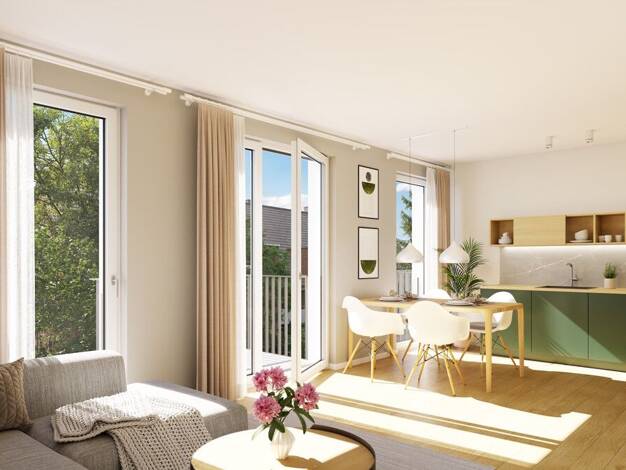 Wohnung zum Kauf - Erstbezug provisionsfrei 449.000 € 2 Zimmer 56,7 m² 1. Geschoss Bansgraben 28 Niendorf Eimsbüttel 22459