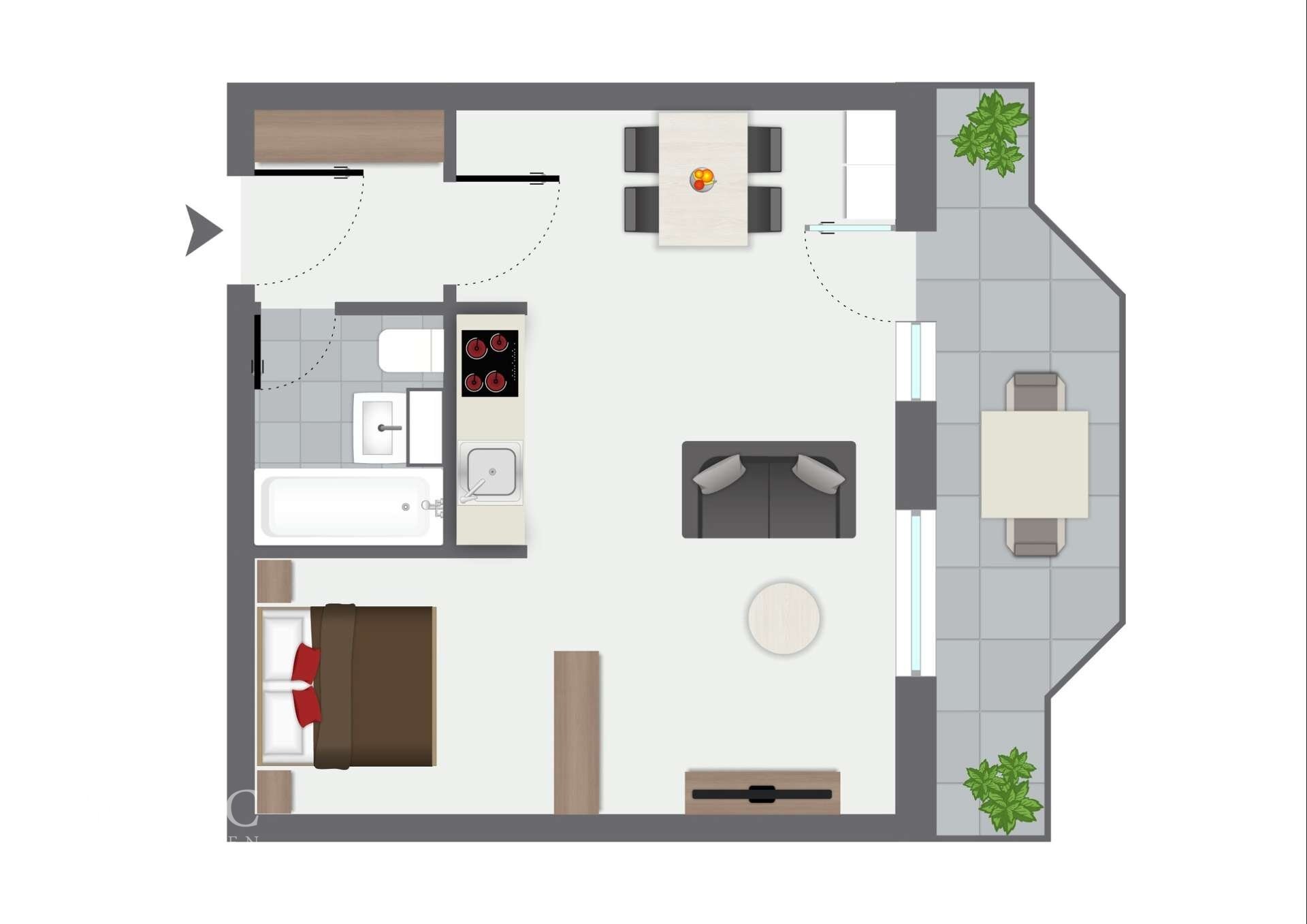 Wohnung zum Kauf 190.000 € 1 Zimmer 40 m²<br/>Wohnfläche Marienburg Köln- Marienburg 50968