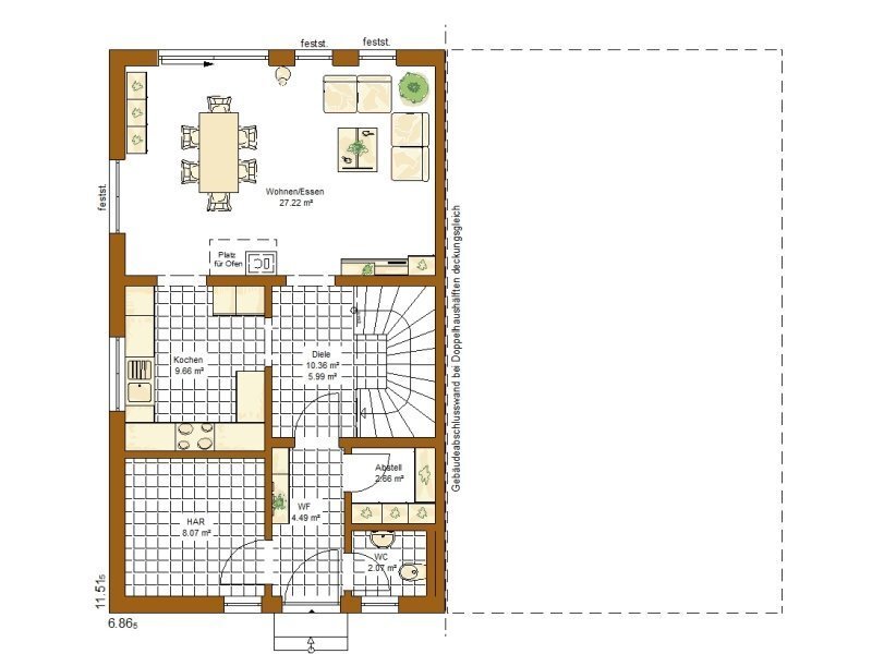 Doppelhaushälfte zum Kauf provisionsfrei 787.110 € 5 Zimmer 174 m²<br/>Wohnfläche 390 m²<br/>Grundstück Frauenland Würzburg 97074