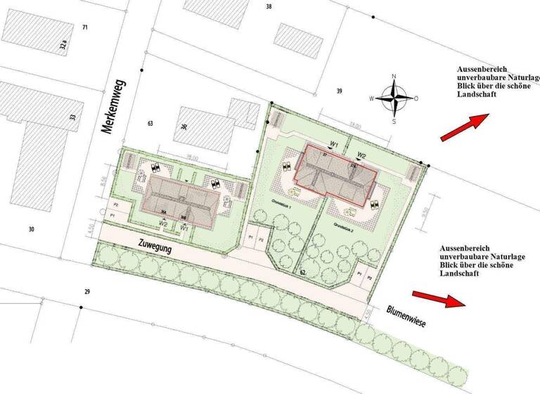 Doppelhaushälfte zum Kauf provisionsfrei 960.000 € 4 Zimmer 126 m² 750 m² Grundstück Merkemweg 36 Dunsum 25938