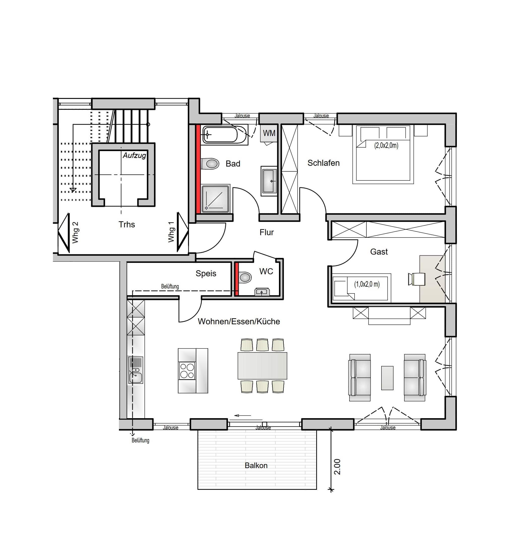 Wohnung zum Kauf provisionsfrei 389.000 € 3,5 Zimmer 91,9 m²<br/>Wohnfläche Frommern Balingen 72336