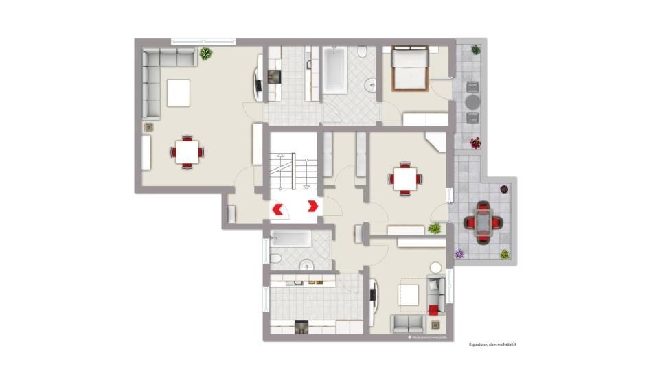 Wohnung zur Miete 675 € 2,5 Zimmer 90 m²<br/>Wohnfläche 1.<br/>Geschoss Außengebiet Karmensölden Amberg 92224