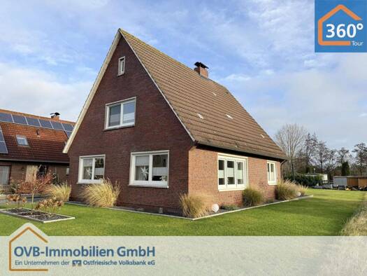 Einfamilienhaus zum Kauf 279.000 € 4 Zimmer 125 m² 1.332 m² Grundstück frei ab 01.04.2026 Manslagt Krummhörn 26736