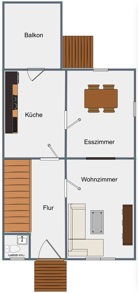 Reihenendhaus zur Miete 1.450 € 9 Zimmer 150 m²<br/>Wohnfläche 228 m²<br/>Grundstück 01.01.2025<br/>Verfügbarkeit Hammerstatt - Rammelswiesen Villingen-Schwenningen 78056