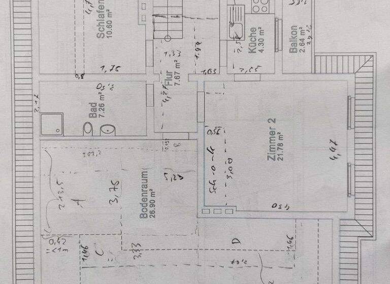Wohnung zur Miete 1.260 € 3 Zimmer 79 m² 2. Geschoss frei ab 01.05.2026 Wannsee Berlin 14109