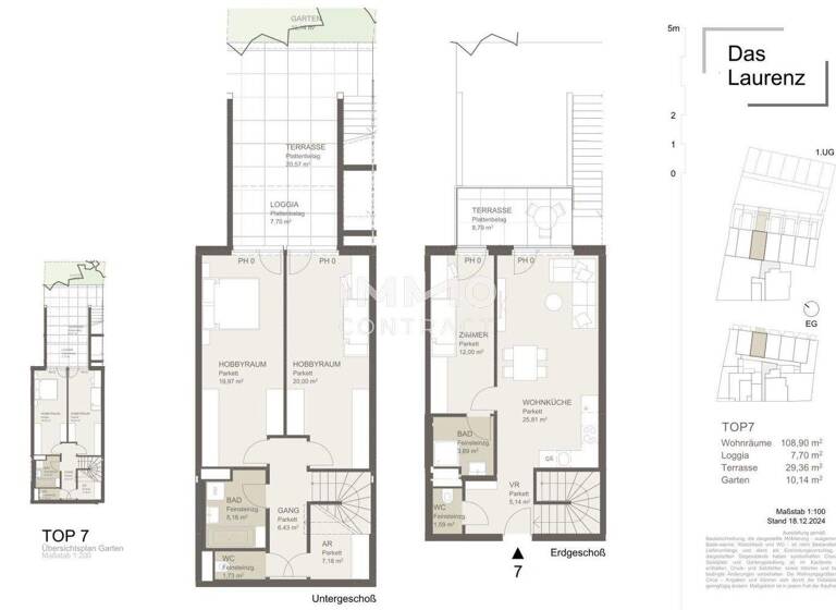 Maisonette zur Miete - Erstbezug 1.801 € 4 Zimmer 108,4 m² Wien 1110