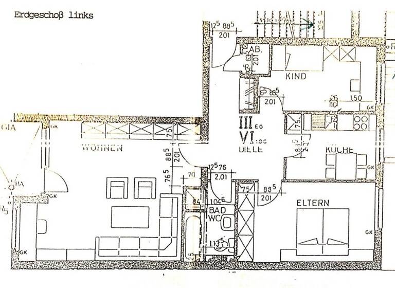 Wohnung zum Kauf 198.000 € 3 Zimmer 84 m² 1. Geschoss frei ab sofort Löttringhausen Dortmund 44229