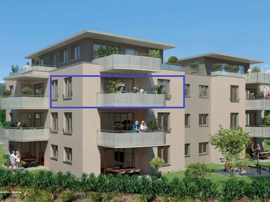 Wohnung zur Miete - Erstbezug 1.460 € 3,5 Zimmer 81 m² 3. Geschoss Überlingen 88662