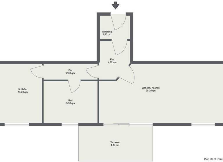 Wohnung zum Kauf 250.000 € 2 Zimmer 60,6 m² EG Trittau 22946