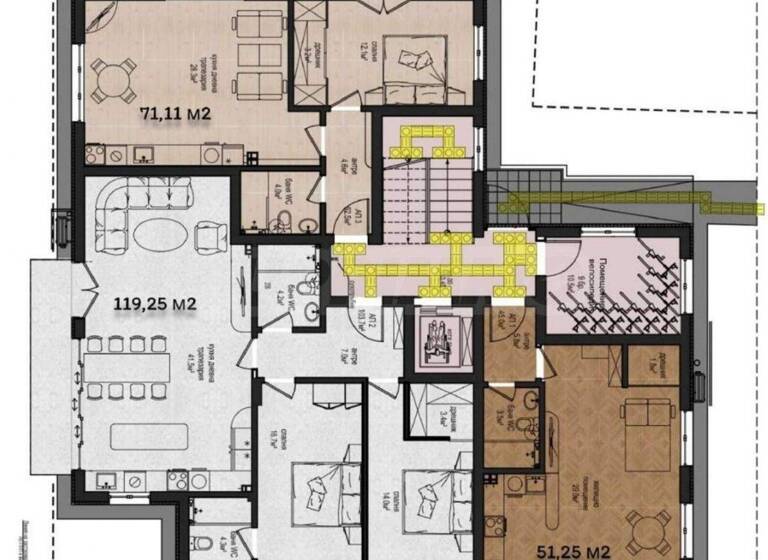 Studio zum Kauf 66.625 € 1 Zimmer 51,3 m² Zvezditsa