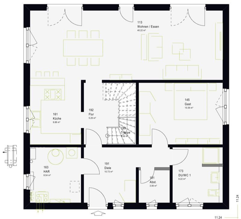 Haus zum Kauf provisionsfrei 509.500 € 12 Zimmer 210 m²<br/>Wohnfläche 531 m²<br/>Grundstück Großenkneten Großenkneten 26197