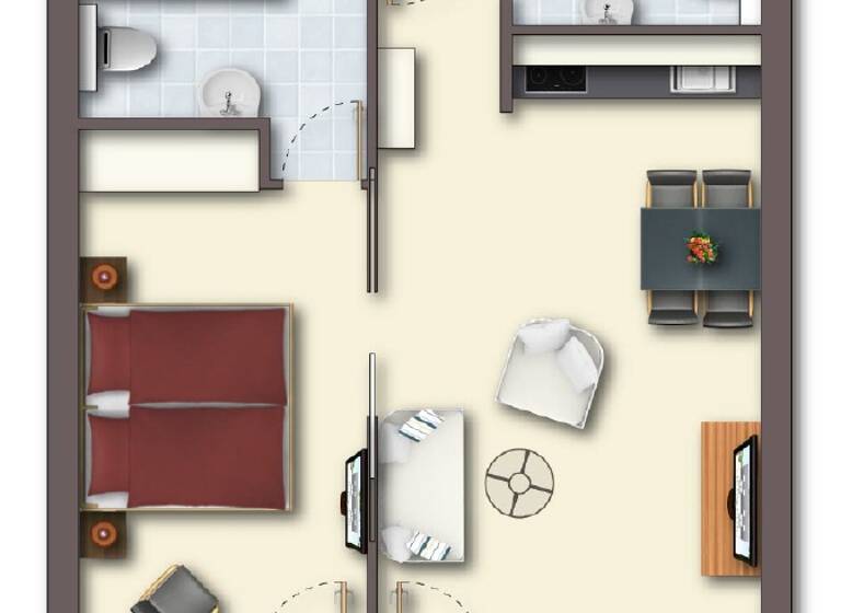 Wohnung zum Kauf 360.000 € 2 Zimmer 48 m² 2. Geschoss Dünenstr. 3 Seebad Ahlbeck 17419