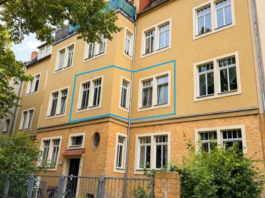 Wohnung zum Kauf 109.560 € 2 Zimmer 44 m² 1. Geschoss Herweghstraße 94 Paulusviertel Nord 06114