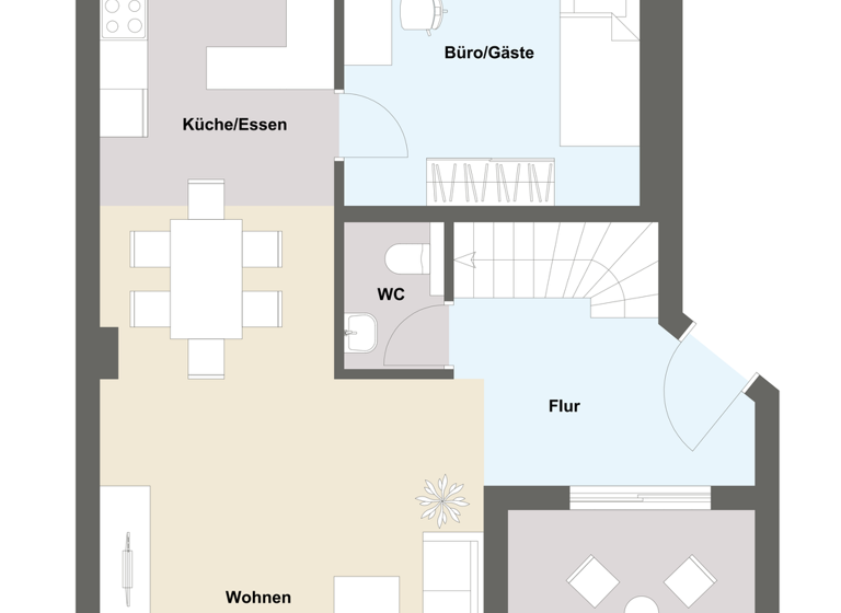 Maisonette zum Kauf 329.000 € 3 Zimmer 88 m² 3. Geschoss frei ab 01.08.2026 Laineck Bayreuth 95448