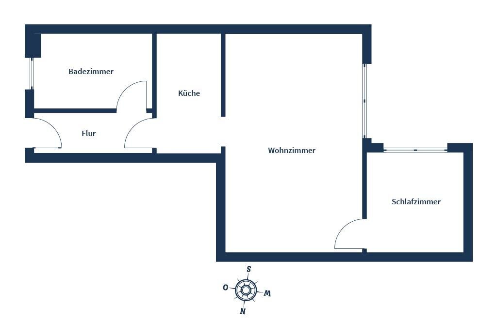 Wohnung zum Kauf 106.000 € 2 Zimmer 47 m²<br/>Wohnfläche 1.<br/>Geschoss Niendorf Niendorf 18059