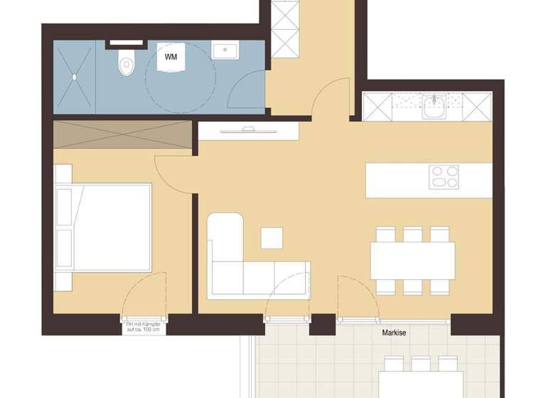 Terrassenwohnung zum Kauf - Erstbezug 459.000 € 2 Zimmer 53,5 m² 2. Geschoss Nachbauerstraße 7 Dornbirn 6850