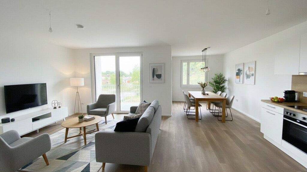 Wohnung zur Miete - Erstbezug 783 € 3 Zimmer 76,6 m² 1. Geschoss Rebhuhnstraße Pixendorf 3451