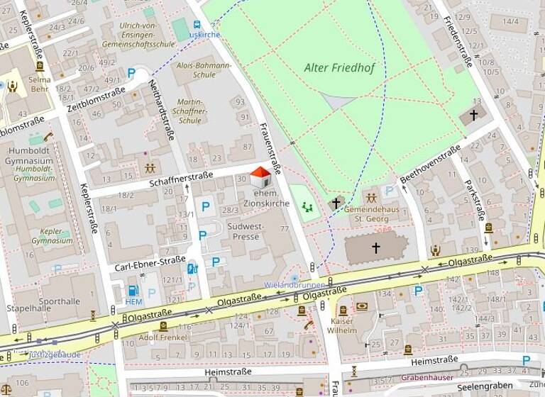 Bürofläche zur Miete provisionsfrei 800 € 4 Zimmer 50 m²<br/>Bürofläche Frauenstraße 85 Mitte Ulm 89073