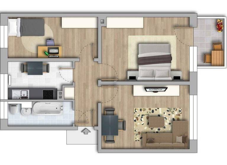 Wohnung zur Miete 347 € 3 Zimmer 55 m² 3. Geschoss Pappelallee 7 Brehna Sandersdorf-Brehna 06796