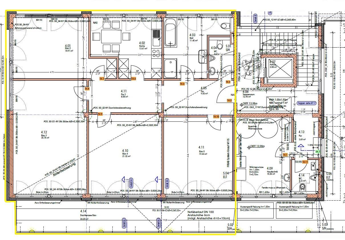 Bürofläche zur Miete 13,50 € 623 m²<br/>Bürofläche ab 156 m²<br/>Teilbarkeit Wandsbek Hamburg 22047