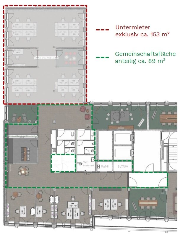 Bürofläche zur Miete provisionsfrei 22 € 153 m²<br/>Bürofläche Wilmersdorf Berlin 10717