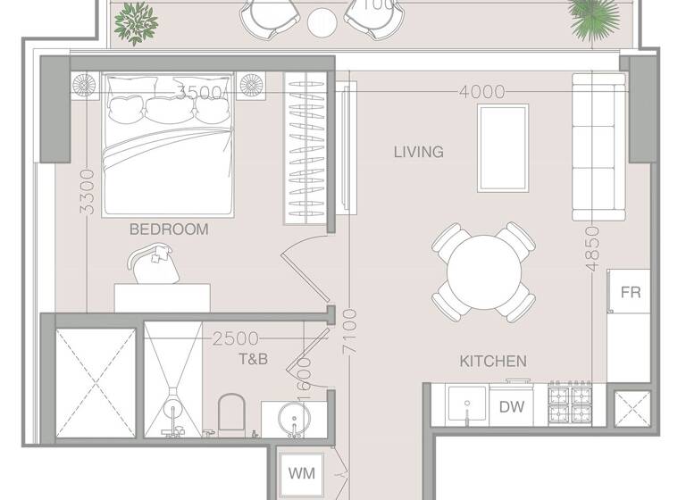 Wohnung zum Kauf provisionsfrei 299.420 € 2 Zimmer 58,9 m² Dubai 00000