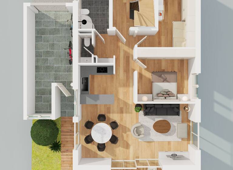 Wohnung zum Kauf 530.000 € 3 Zimmer 89,7 m²<br/>Wohnfläche EG<br/>Geschoss Aystetten 86482