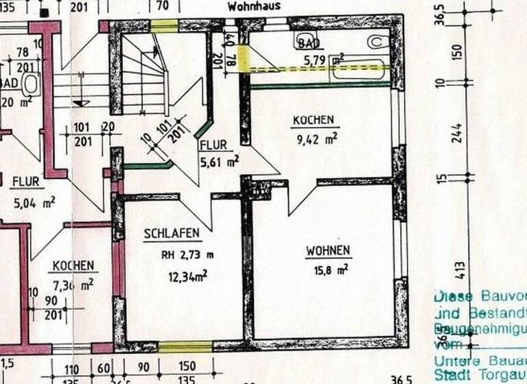 Wohnung zur Miete 365 € 2 Zimmer 50 m²<br/>Wohnfläche EG<br/>Geschoss 01.07.2025<br/>Verfügbarkeit Thomas-Müntzer-Str. 59 Torgau Torgau 04860