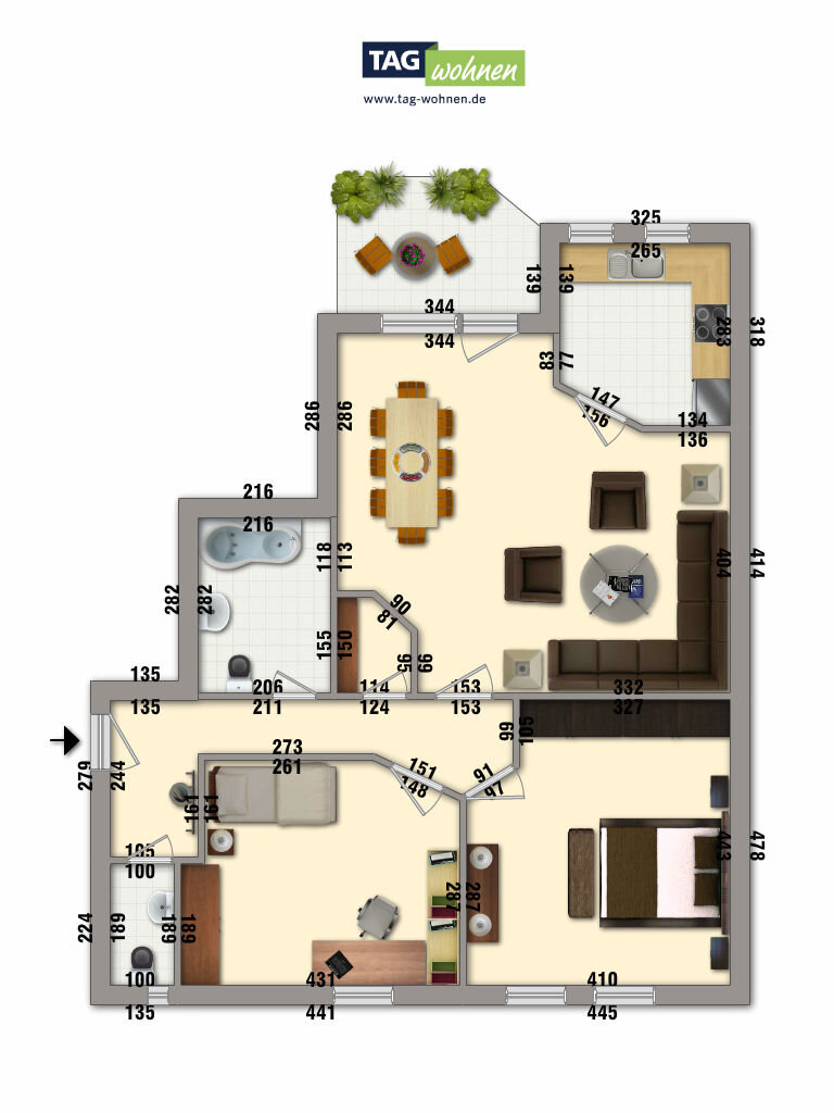 Wohnung zur Miete 460 € 3 Zimmer 78,9 m²<br/>Wohnfläche 3.<br/>Geschoss Feldstr. 81 Stadtilm 99326