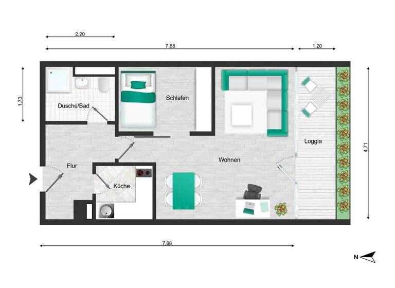 Wohnung zum Kauf 350.000 € 1,5 Zimmer 38 m² 7. Geschoss frei ab 01.05.2026 Schwabing-Freimann München 80805