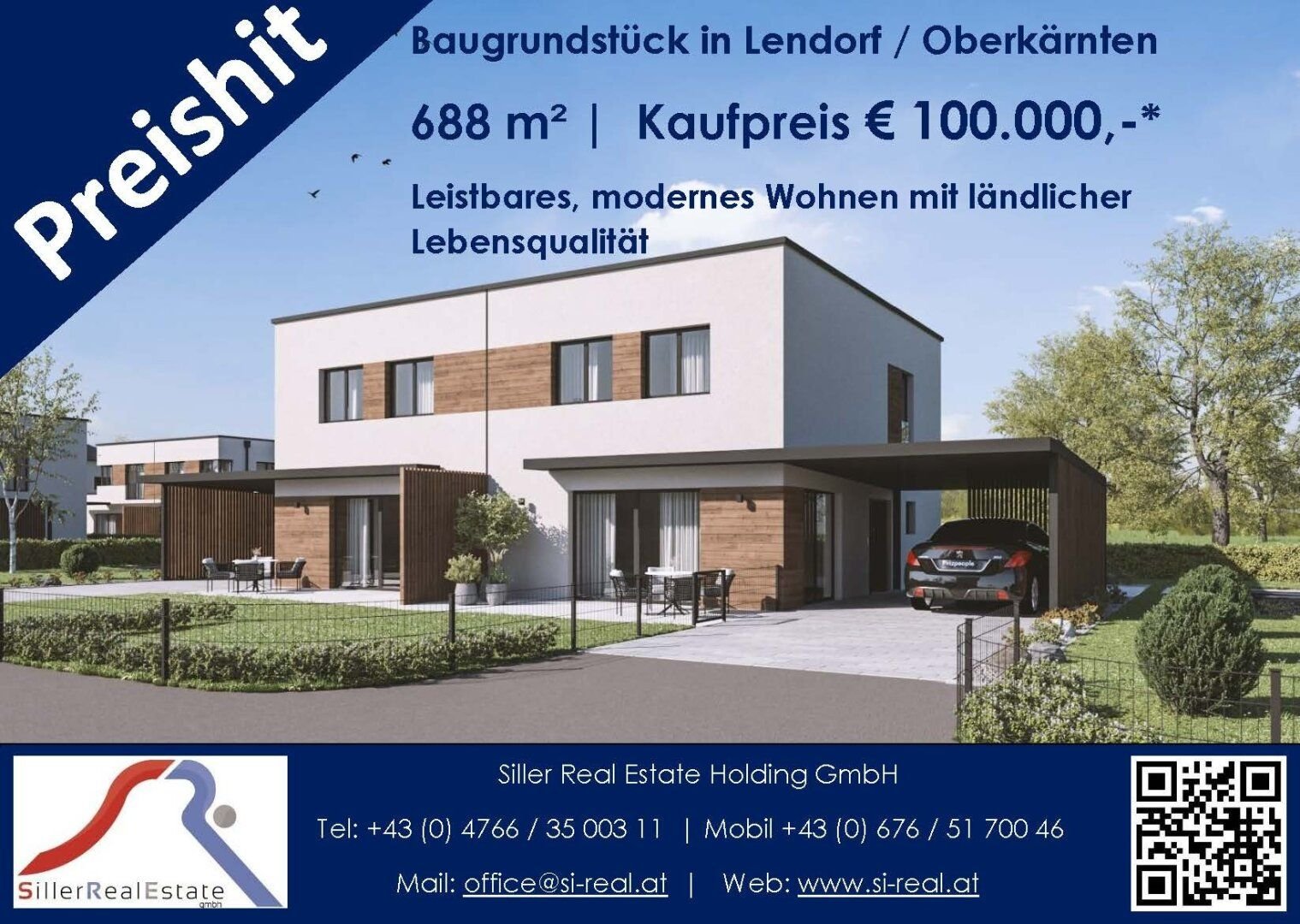 Grundstück zum Kauf 100.000 € 688 m²<br/>Grundstück Lendorf 9811