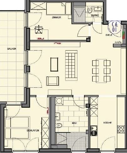 Wohnung zur Miete 1.413 € 3 Zimmer 89,3 m²<br/>Wohnfläche 6.<br/>Geschoss 01.04.2025<br/>Verfügbarkeit Luisenstraße 90 Ledermuseum Offenbach am Main 63067