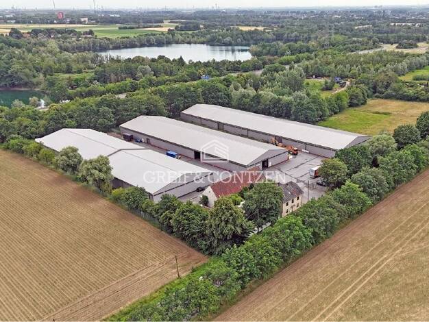Lagerhalle zur Miete provisionsfrei 4,90 € 9.600 m² Lagerfläche teilbar ab 3.000 m² Reusrath Langenfeld (Rheinland) 40764