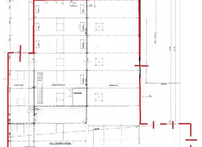 Produktionshalle zur Miete 4,25 € 2.037,3 m² Lagerfläche Kochersteinsfeld Hardthausen am Kocher 74239