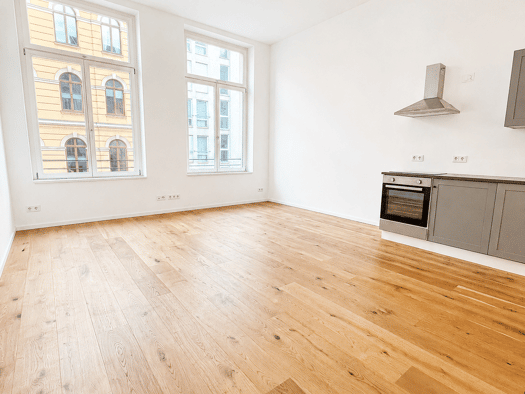 Wohnung zur Miete 615 € 1 Zimmer 40,9 m² Geschoss 1/4 frei ab 01.09.2026 Pfaffendorfer Straße 23 Zentrum-Nord Mitte 04105