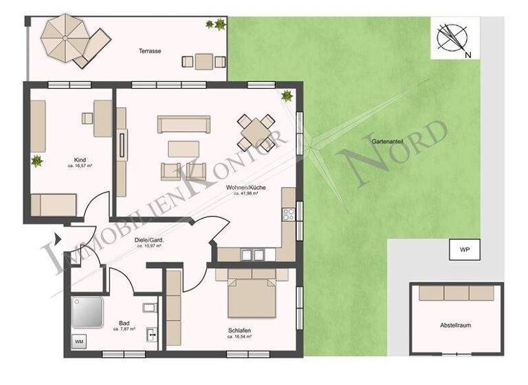 Wohnung zur Miete 1.530 € 3 Zimmer 99 m² Lütjensee 22952
