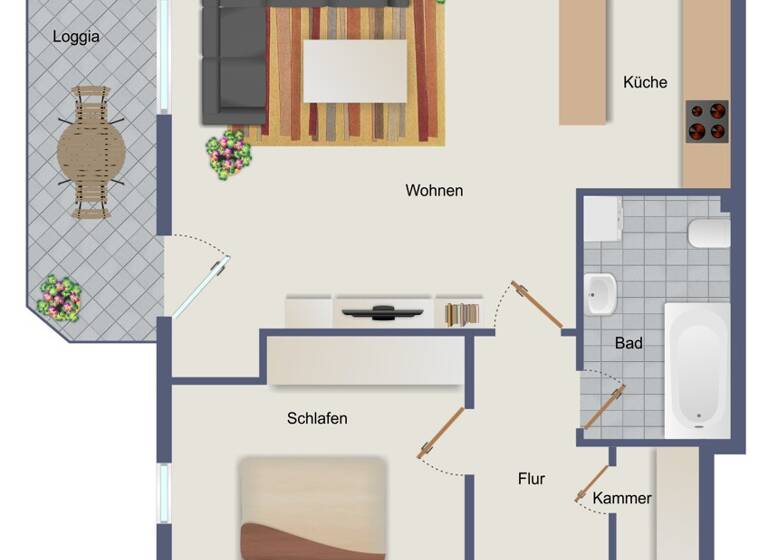 Wohnung zum Kauf 61.950 € 2 Zimmer 52,5 m² 4. Geschoss Gräfenhainichen 06773