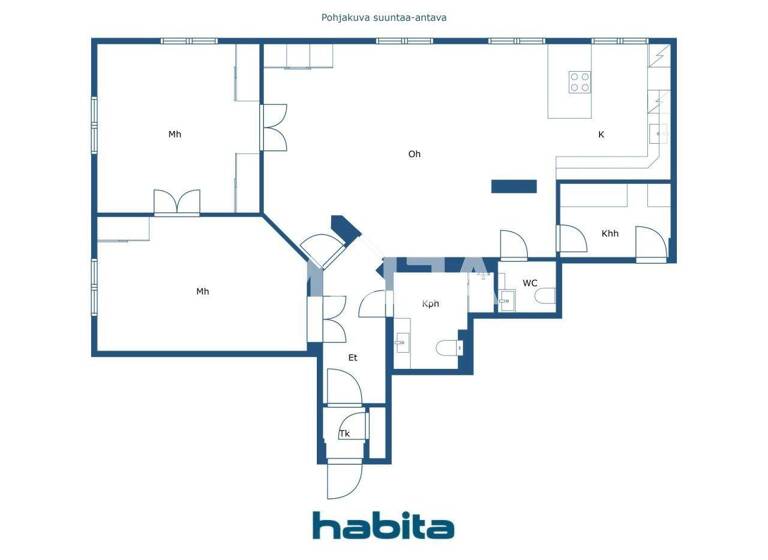 Studio zum Kauf 893.000 € 3 Zimmer 121 m² 5. Geschoss Liisankatu 6 Helsinki 00170
