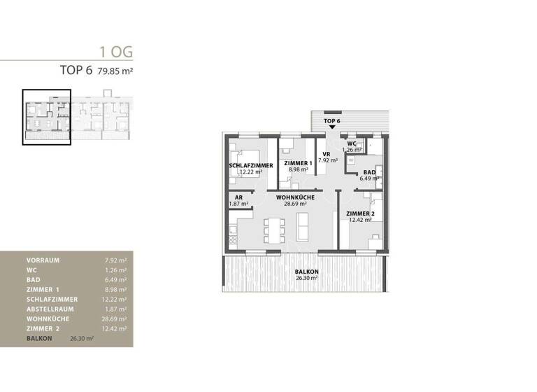 Terrassenwohnung zum Kauf - Erstbezug provisionsfrei 295.437 € 4 Zimmer 79,9 m² 1. Geschoss Krottendorf-Gaisfeld 8564