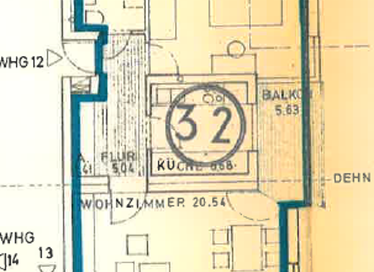 Wohnung zum Kauf 160.000 € 2 Zimmer 55,4 m² 5. Geschoss frei ab sofort Haidenhof-Nord Passau 94036