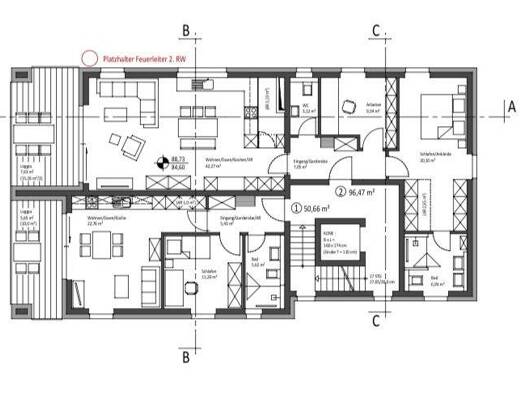 Wohnung zum Kauf 349.554 € 2 Zimmer 51 m² 1. Geschoss Metternich Koblenz 56072