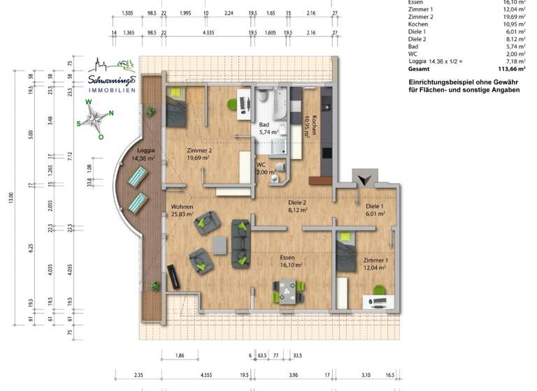 Wohnung zum Kauf 480.000 € 3 Zimmer 113,7 m² Hinterzarten 79856