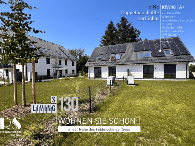 Doppelhaushälfte zum Kauf - Neubau provisionsfrei 1.299.000 € 5 Zimmer 132 m² 290 m² Grundstück Reigersbachstraße 22e Feldmoching-Hasenbergl München 80995