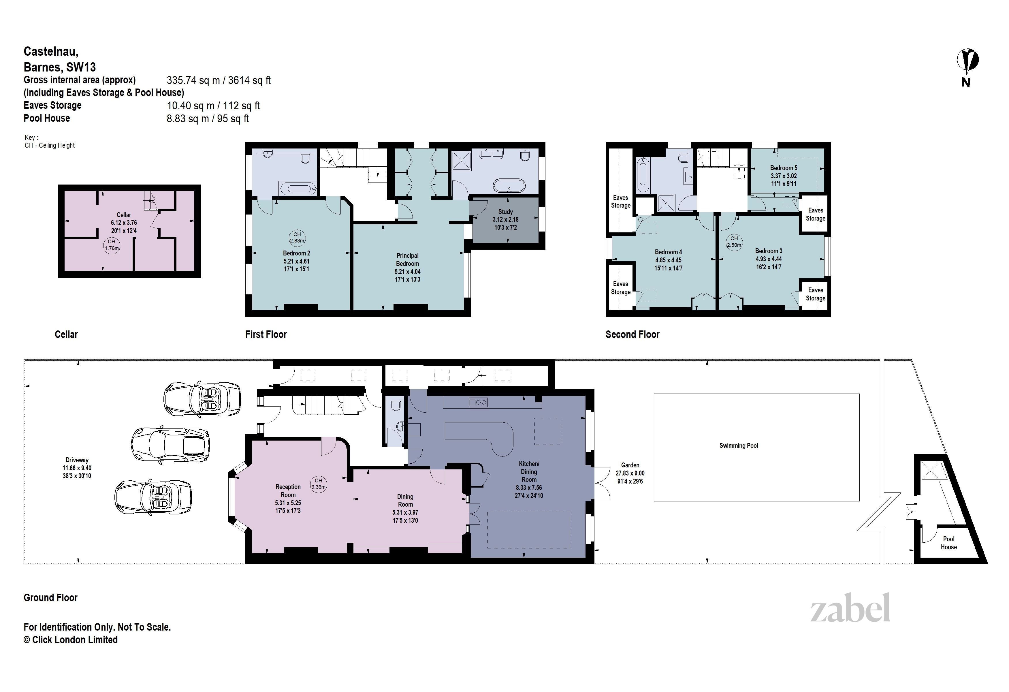 Haus zum Kauf provisionsfrei 6.313.125 € 7 Zimmer 335,8 m²<br/>Wohnfläche London SW13 9RS