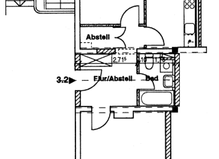 Wohnung zur Miete 450 € 2 Zimmer 58 m² 3 Geschosse frei ab 01.04.2026 Am Exerzierplatz 5 Parchim 19370